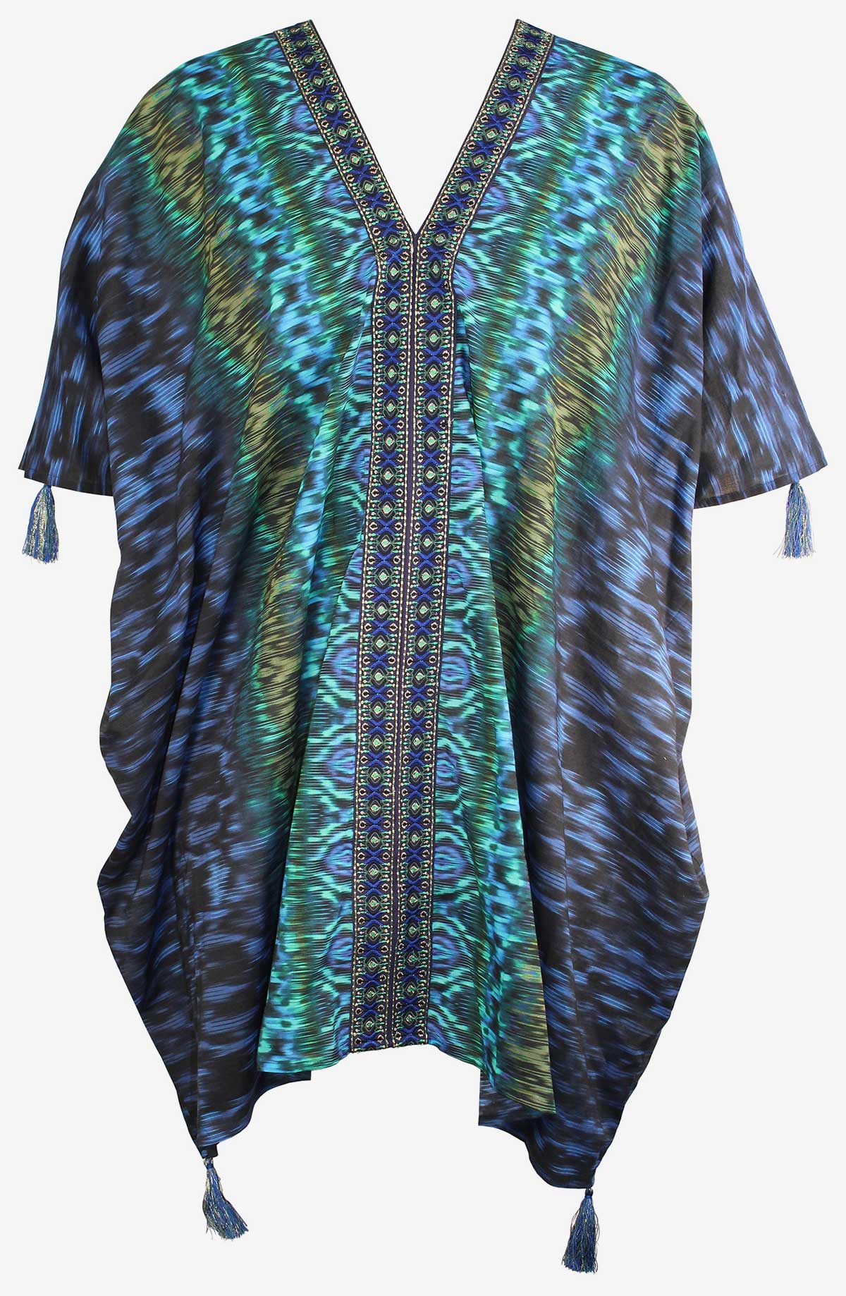 Miraclesuit Blue/Multi Alhambra Caftan Cover Up