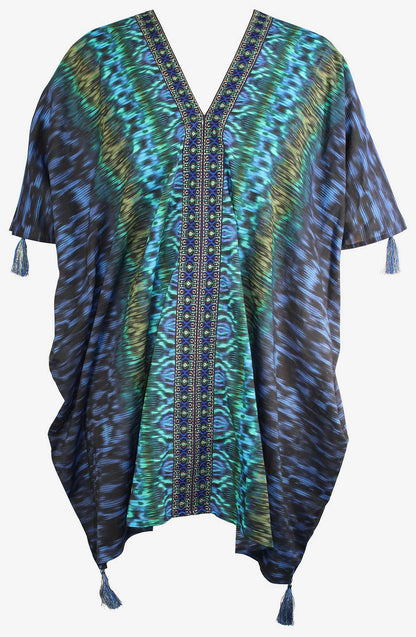 Miraclesuit Blue/Multi Alhambra Caftan Cover Up