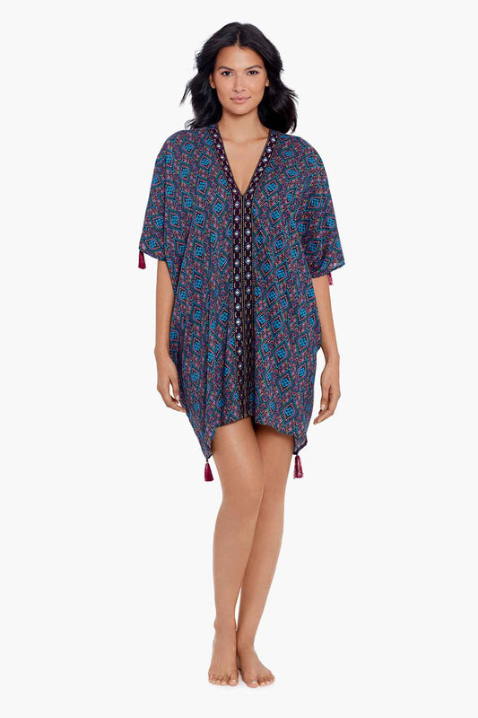 Miraclesuit Multi Romani Caftan Swim Cover Up