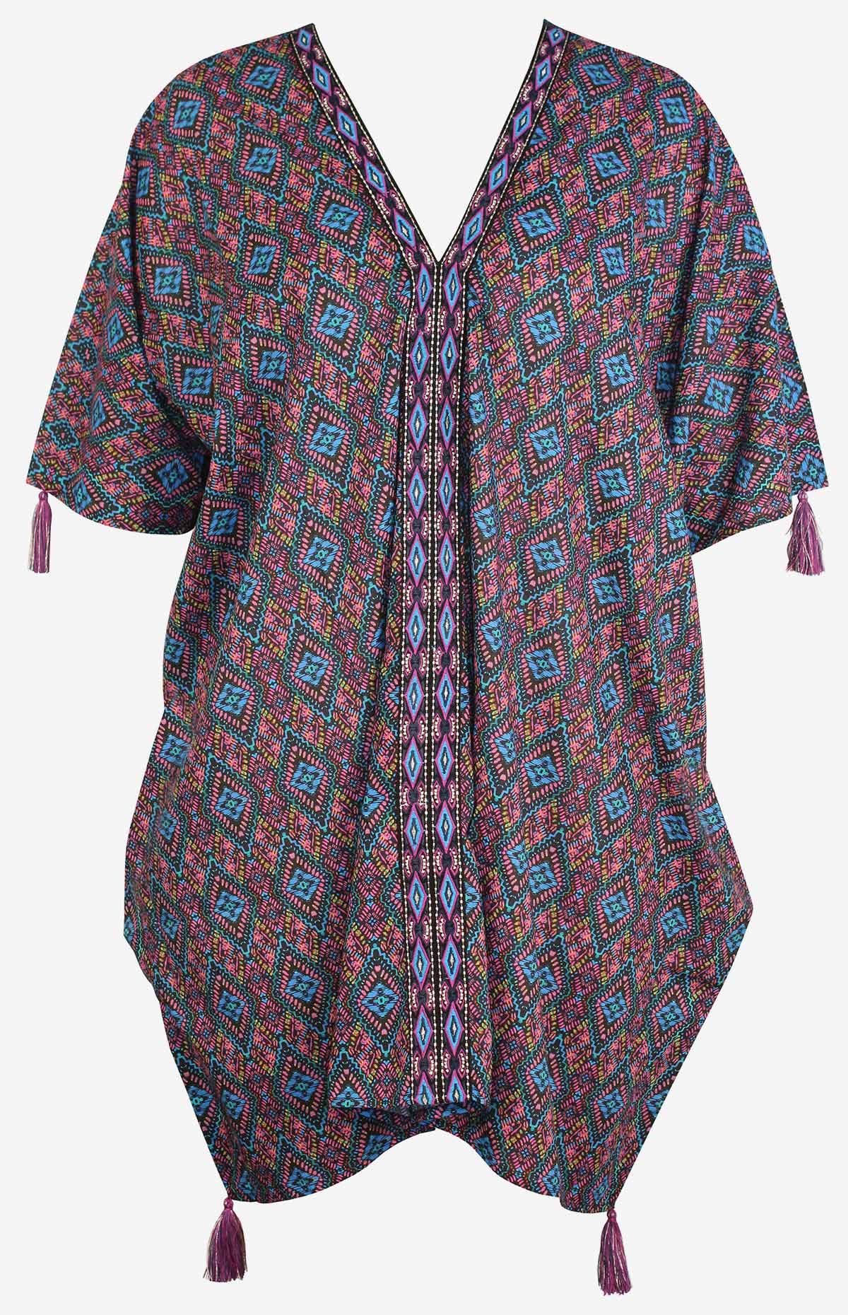 Miraclesuit Multi Romani Caftan Swim Cover Up