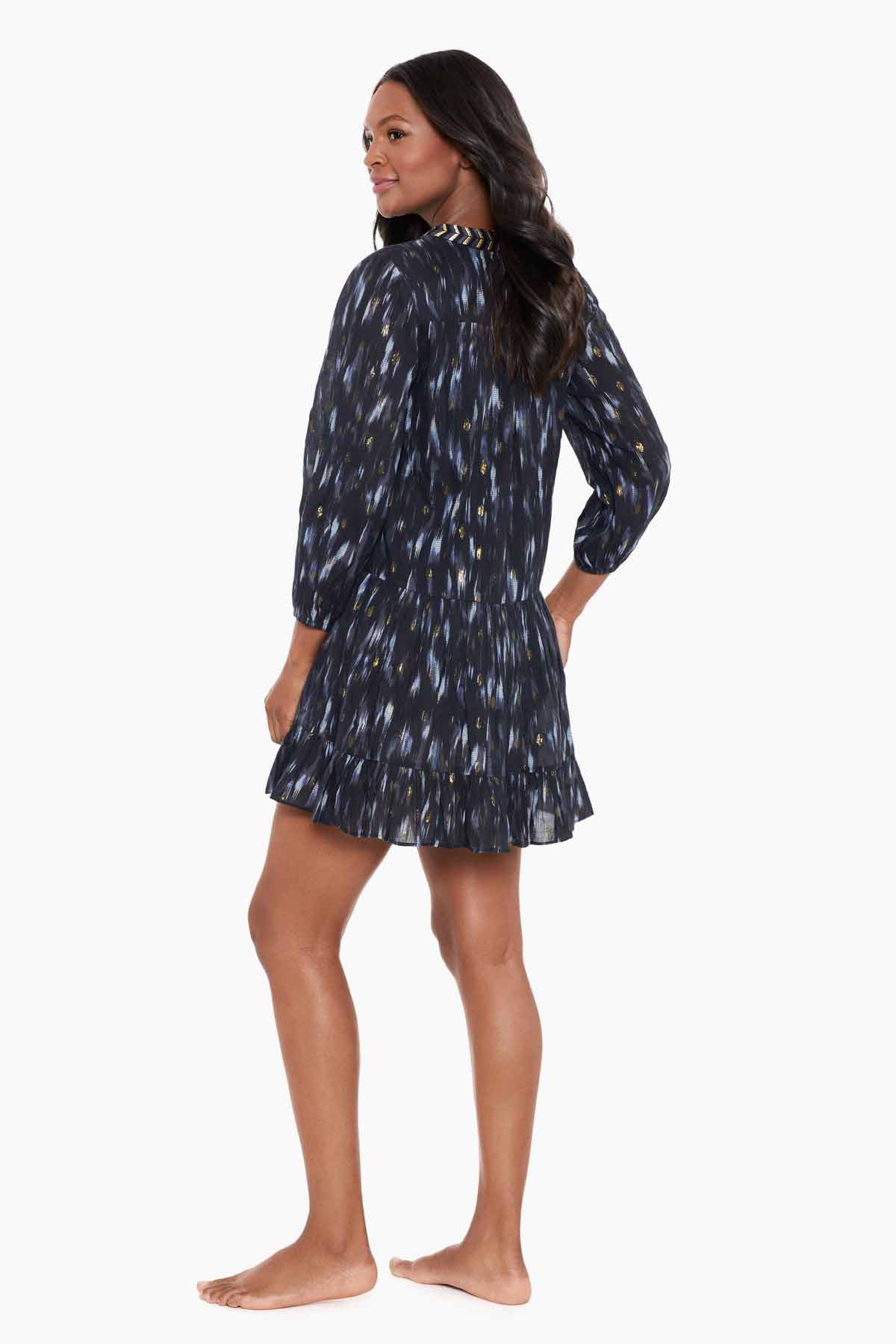 Miraclesuit Black/Multi Bronze Reign Beach Dress Swim Cover Up