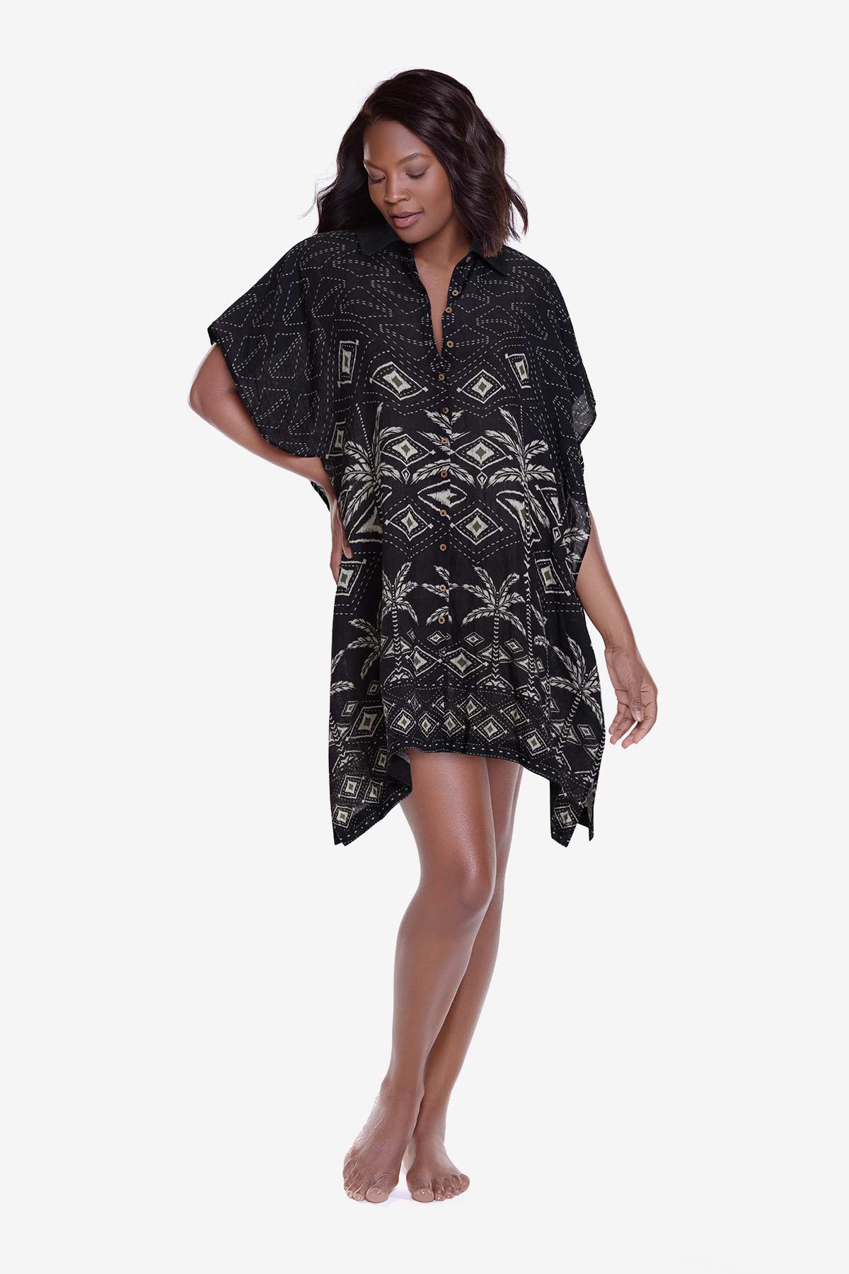 Miraclesuit Perla Palma Beach Shirt Cover Up in Perla Palma