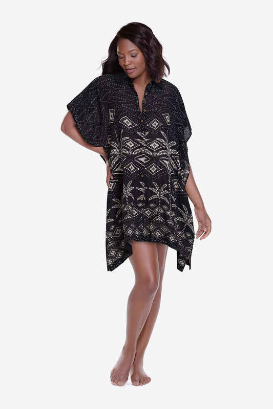 Miraclesuit Perla Palma Beach Shirt Cover Up in Perla Palma