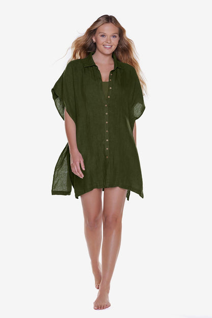 Miraclesuit Jungle Beach Shirt Cover Up in Jungle