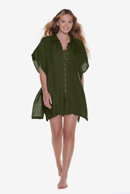 Miraclesuit Jungle Beach Shirt Cover Up in Jungle