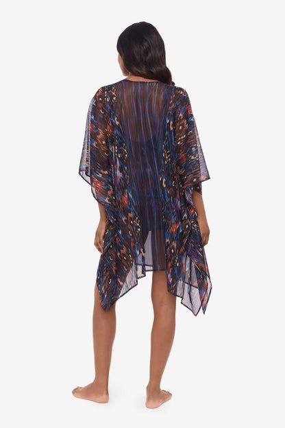 Miraclesuit Black/Multi Tapiz Caftan Swim Cover Up