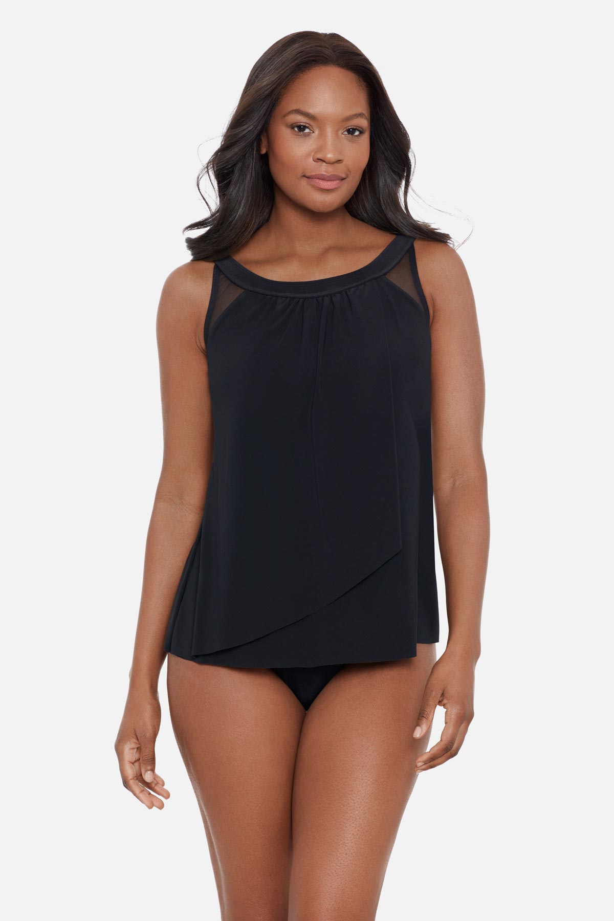 Miraclesuit Black DD-Cup Ursula Tankini Top