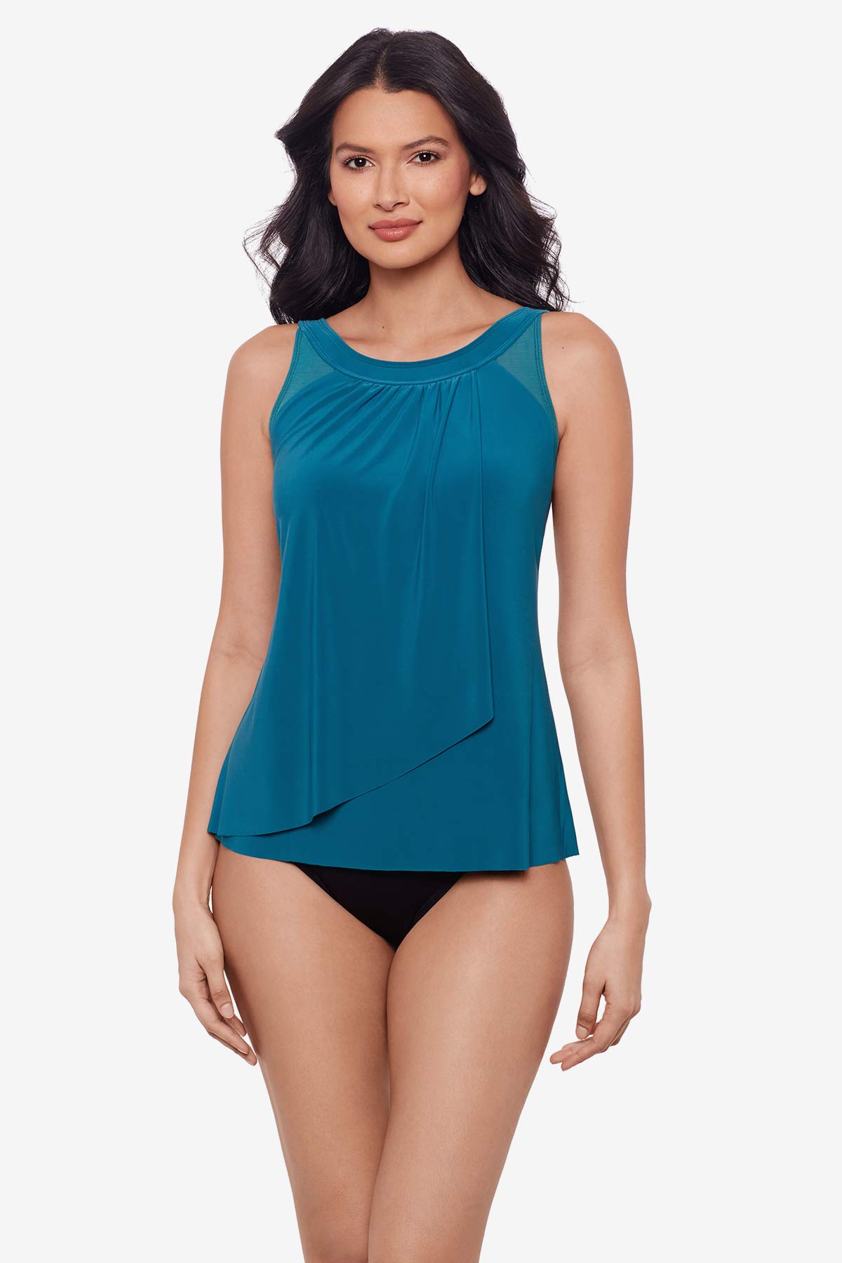 Miraclesuit Black DD-Cup Ursula Tankini Top