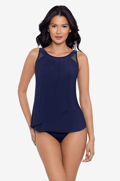 Miraclesuit Black DD-Cup Ursula Tankini Top
