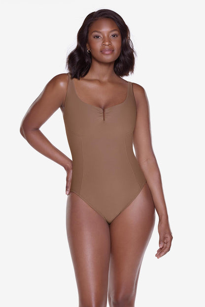 Miraclesuit Flax Vim One Piece in Flax