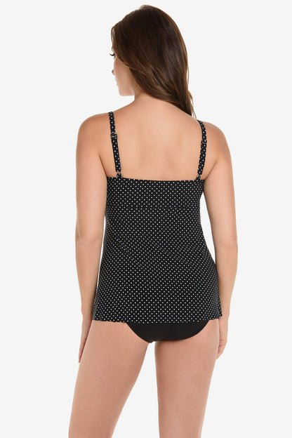 Miraclesuit Black/White Pin Point Roswell Tankini