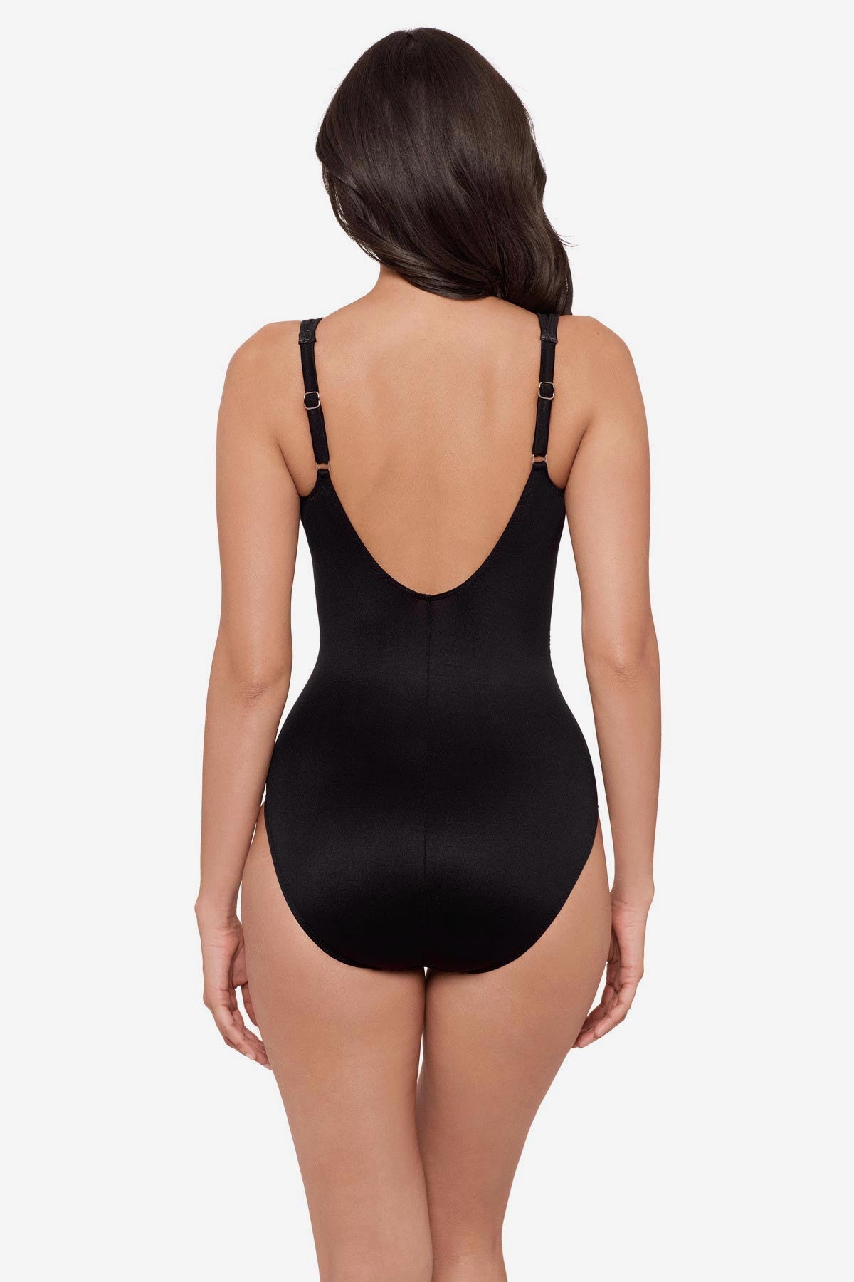 Miraclesuit Black/Multi DD-Cup Sanibel One Piece in Ombra Fiore