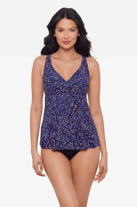 Miraclesuit Plum/Multi Spotlight Ayla Tankini Top