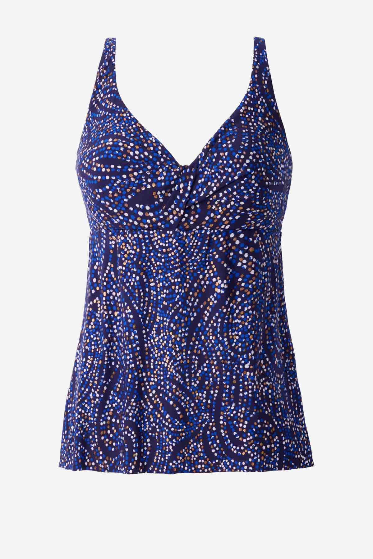 Miraclesuit Plum/Multi Spotlight Ayla Tankini Top