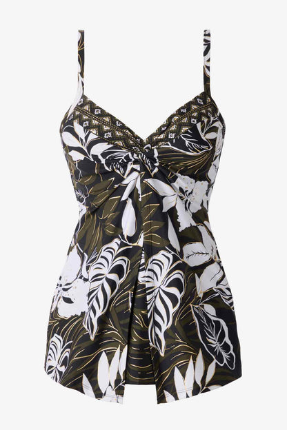 Miraclesuit Black/Multi Elle Dorado Love Knot Tankini Top