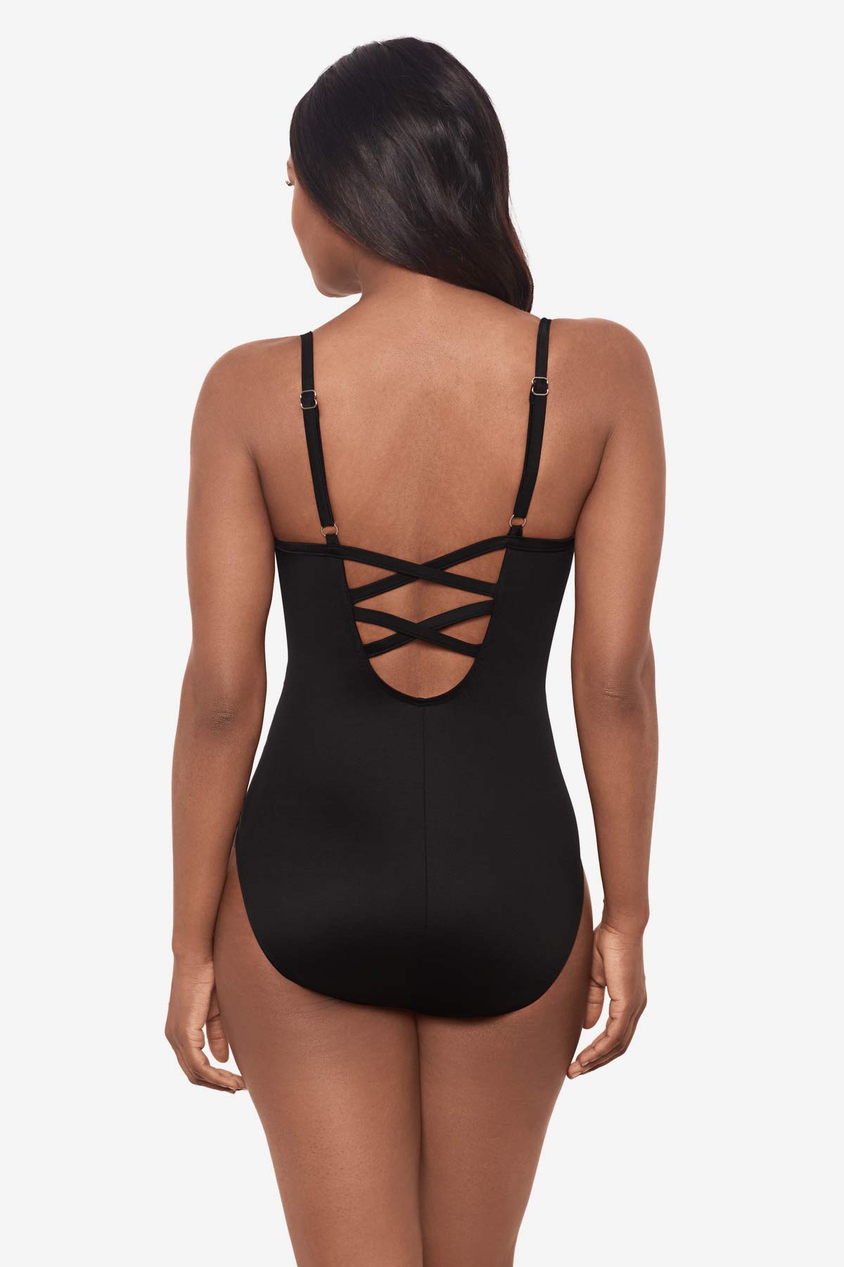Miraclesuit Blue/Black Paka Mayan Temptation One Piece Swimsuit