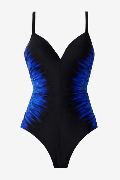 Miraclesuit Blue/Black Paka Mayan Temptation One Piece Swimsuit