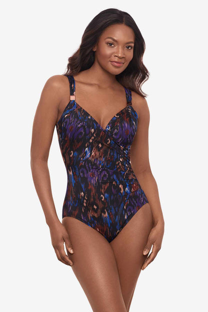 Miraclesuit Black/Multi Tapiz Siren One Piece Swimsuit