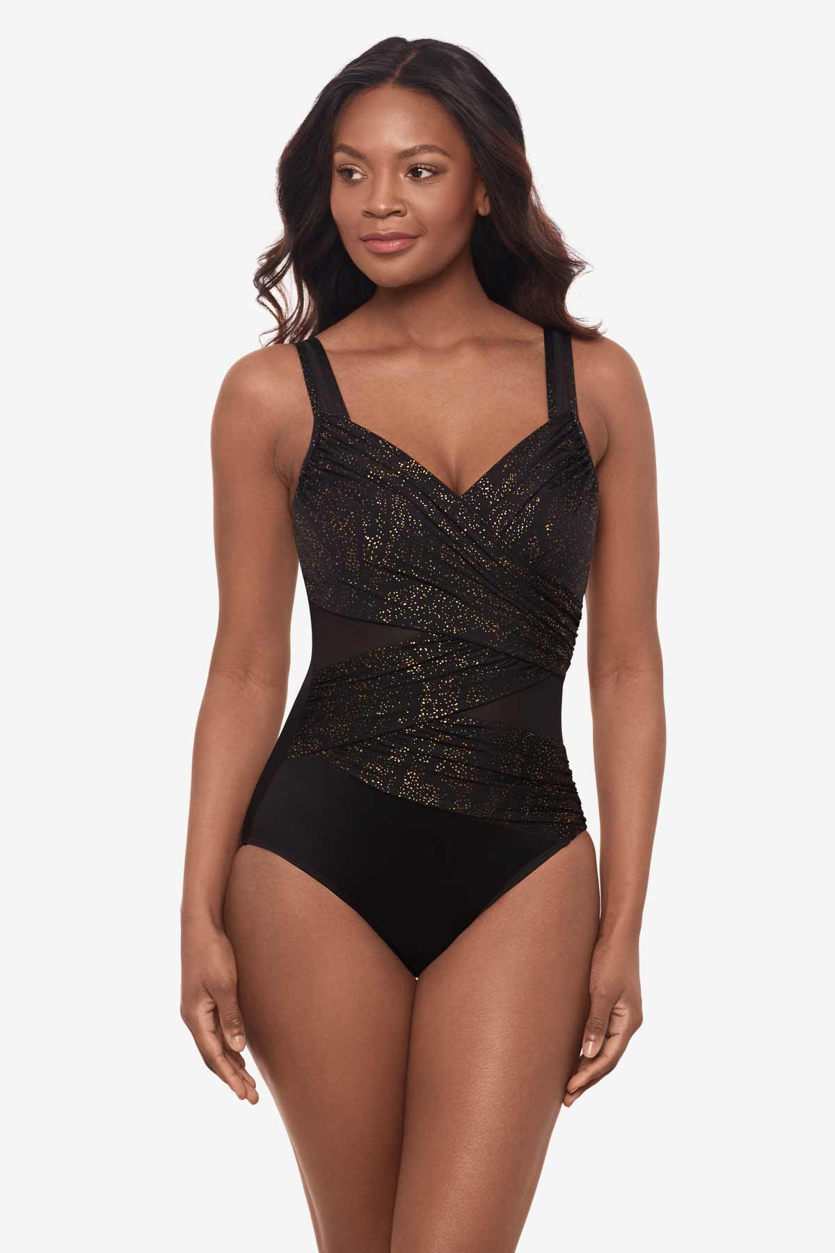 Miraclesuit Black Brillante Madero One Piece Swimsuit