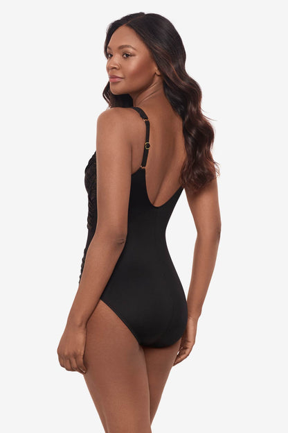 Miraclesuit Black Brillante Madero One Piece Swimsuit