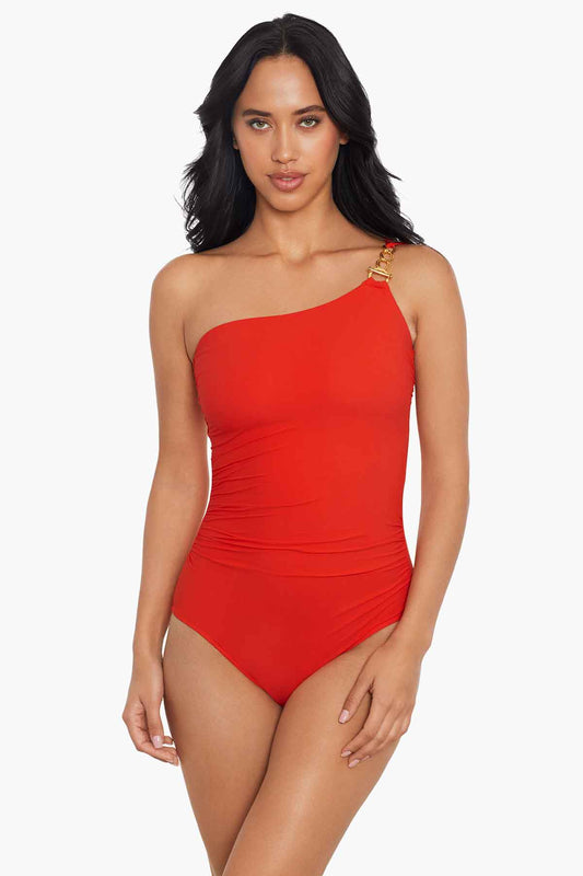 Miraclesuit Persimmon Magicsuit Hyper Link Charlize One Piece Swimsuit