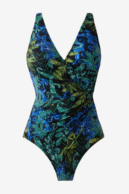 Miraclesuit Black/Multi DD-Cup Oceanus One Piece Swimsuit in Gasparilla