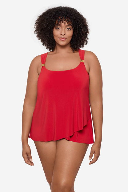 Miraclesuit Cayenne Plus Size Dazzle Tankini Top