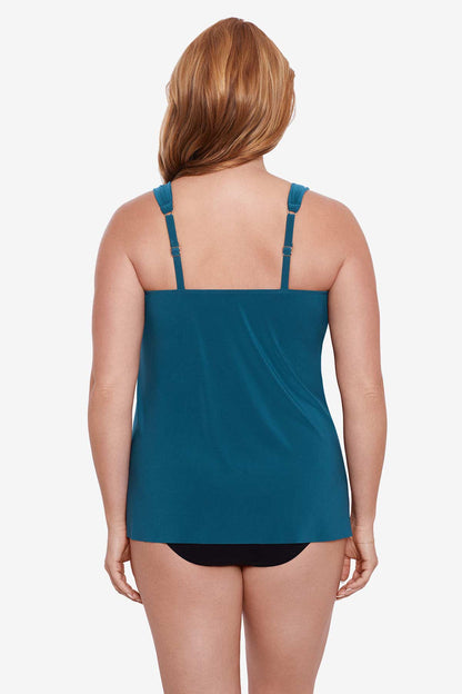 Miraclesuit Cayenne Plus Size Dazzle Tankini Top