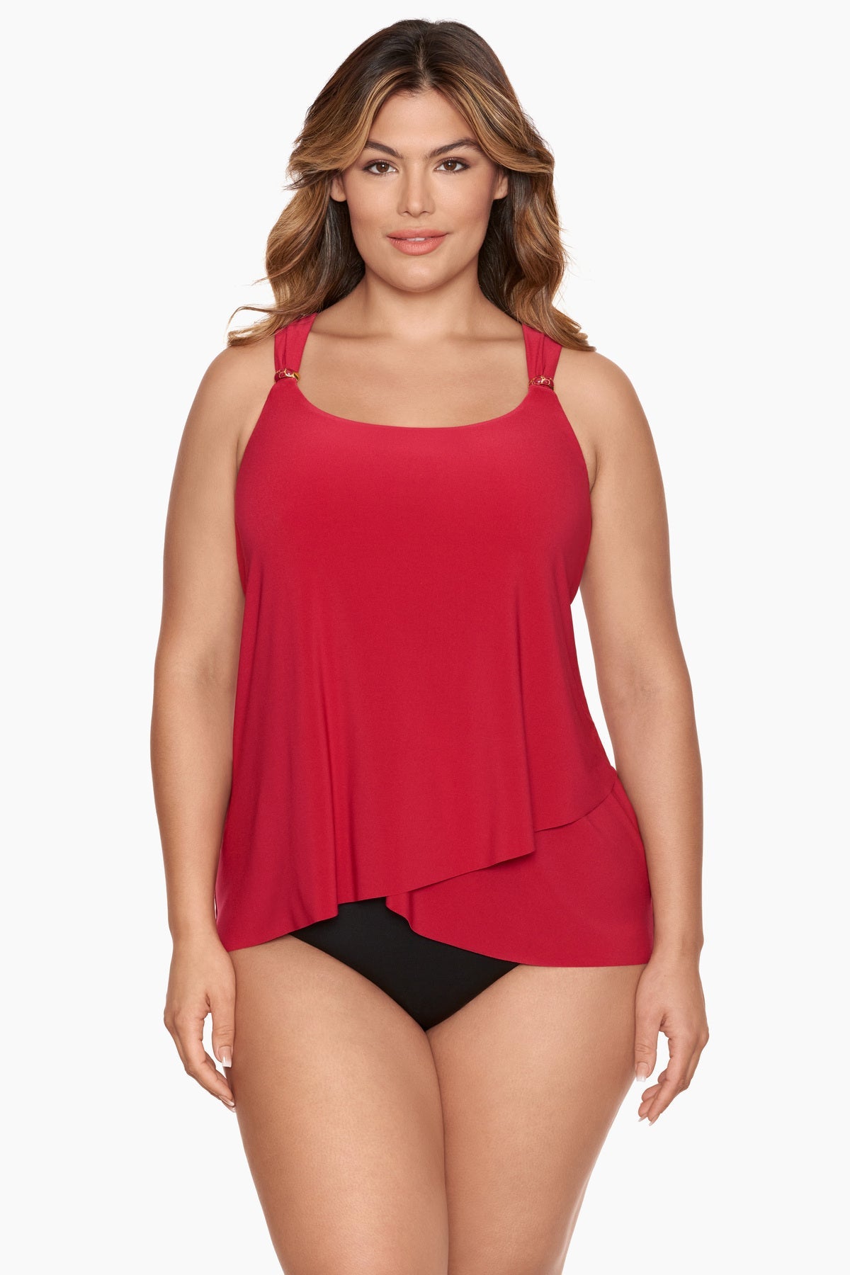Miraclesuit Cayenne Plus Size Dazzle Tankini Top