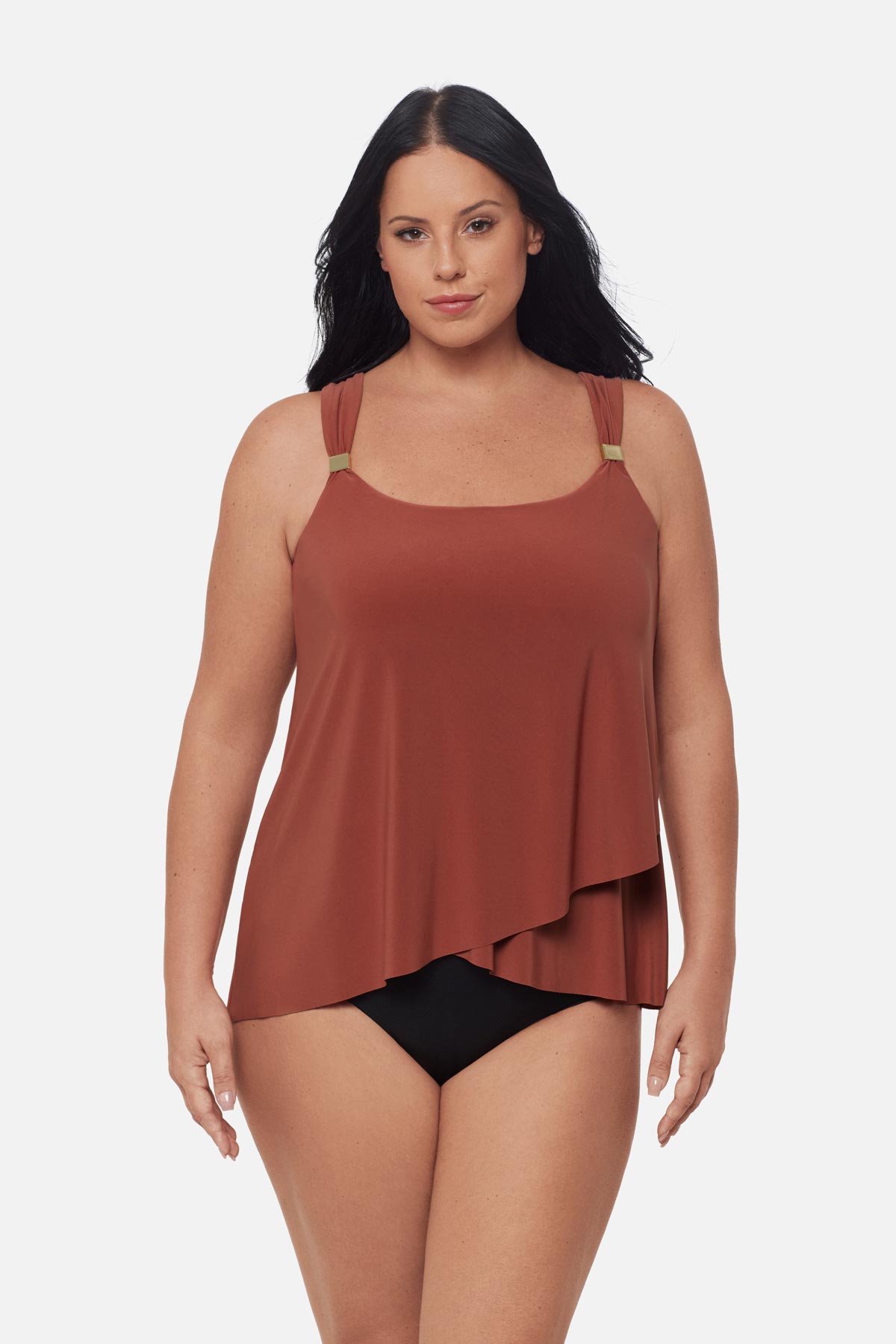 Miraclesuit Cayenne Plus Size Dazzle Tankini Top