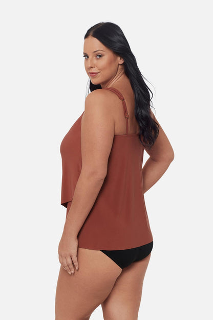 Miraclesuit Cayenne Plus Size Dazzle Tankini Top