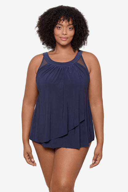 Miraclesuit Aegean Plus Size Ursula Tankini Top