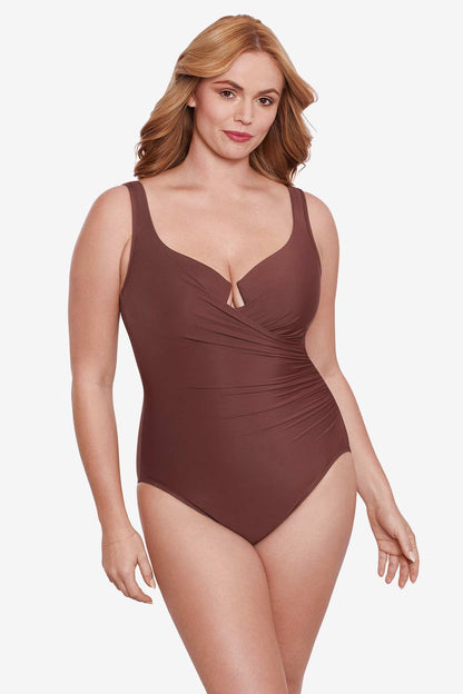 Miraclesuit Black Plus Size Escape One Piece