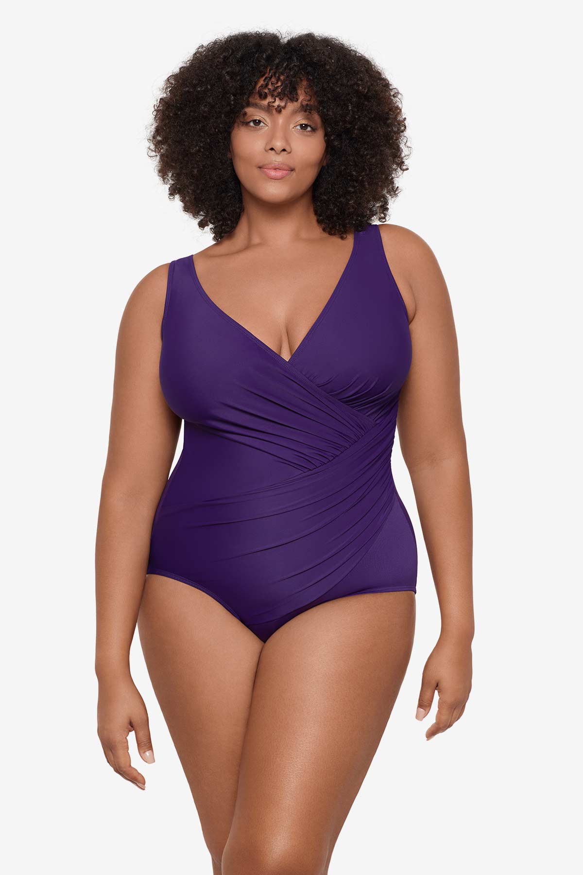 Miraclesuit Mulberry Plus Size Must Haves Oceanus One Piece Swimsuit