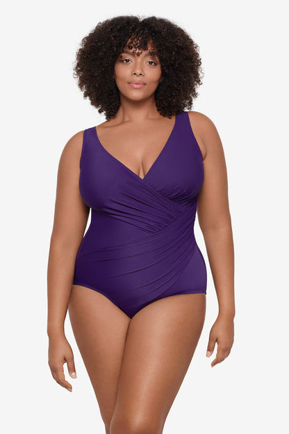 Miraclesuit Mulberry Plus Size Must Haves Oceanus One Piece Swimsuit