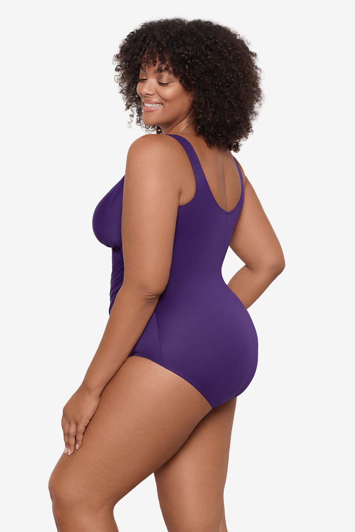 Miraclesuit Mulberry Plus Size Must Haves Oceanus One Piece Swimsuit