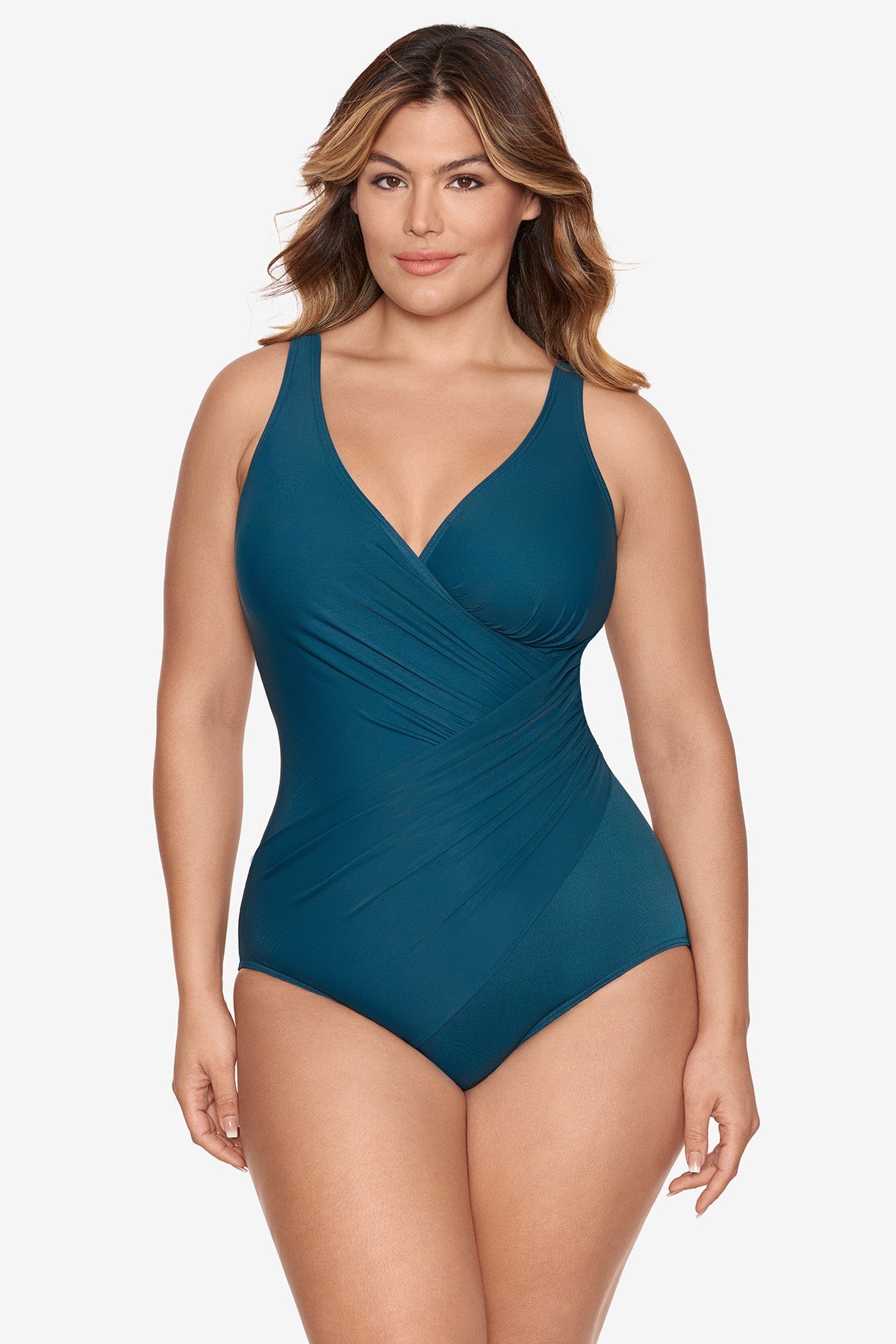 Miraclesuit Mulberry Plus Size Must Haves Oceanus One Piece Swimsuit