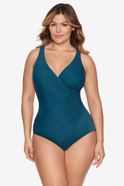 Miraclesuit Mulberry Plus Size Must Haves Oceanus One Piece Swimsuit
