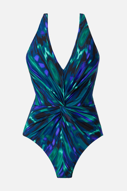 Miraclesuit Blue/Multi Magicsuit Drew One Piece in Rainfall
