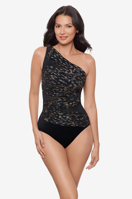 Miraclesuit Black/Multi Jena One Piece in Sparkle Plenty