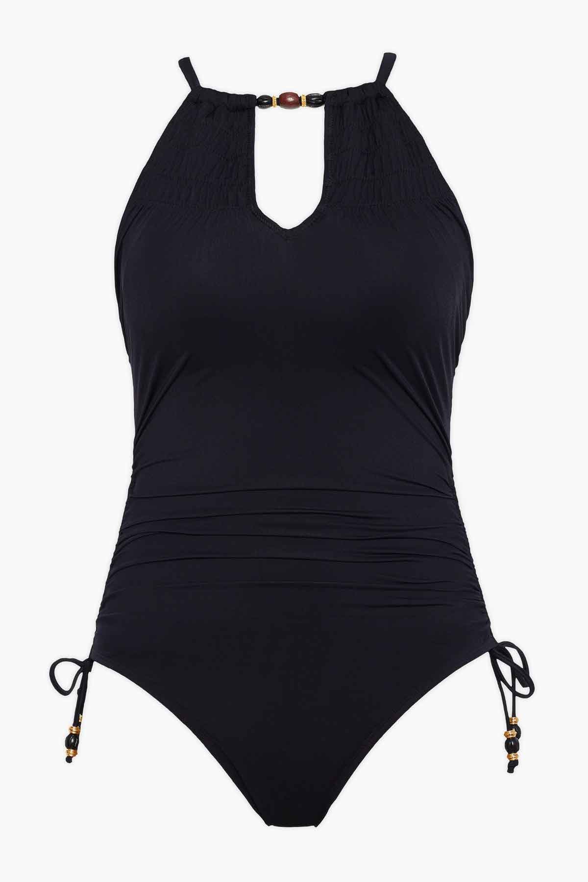 Miraclesuit Black Magicsuit Marley Sachi One Piece Swimsuit