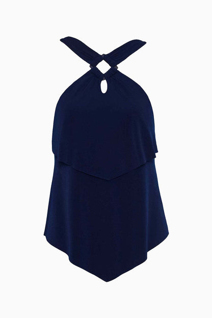 Miraclesuit Navy Magicsuit Square Cut Carolina Wire-Free Tankini