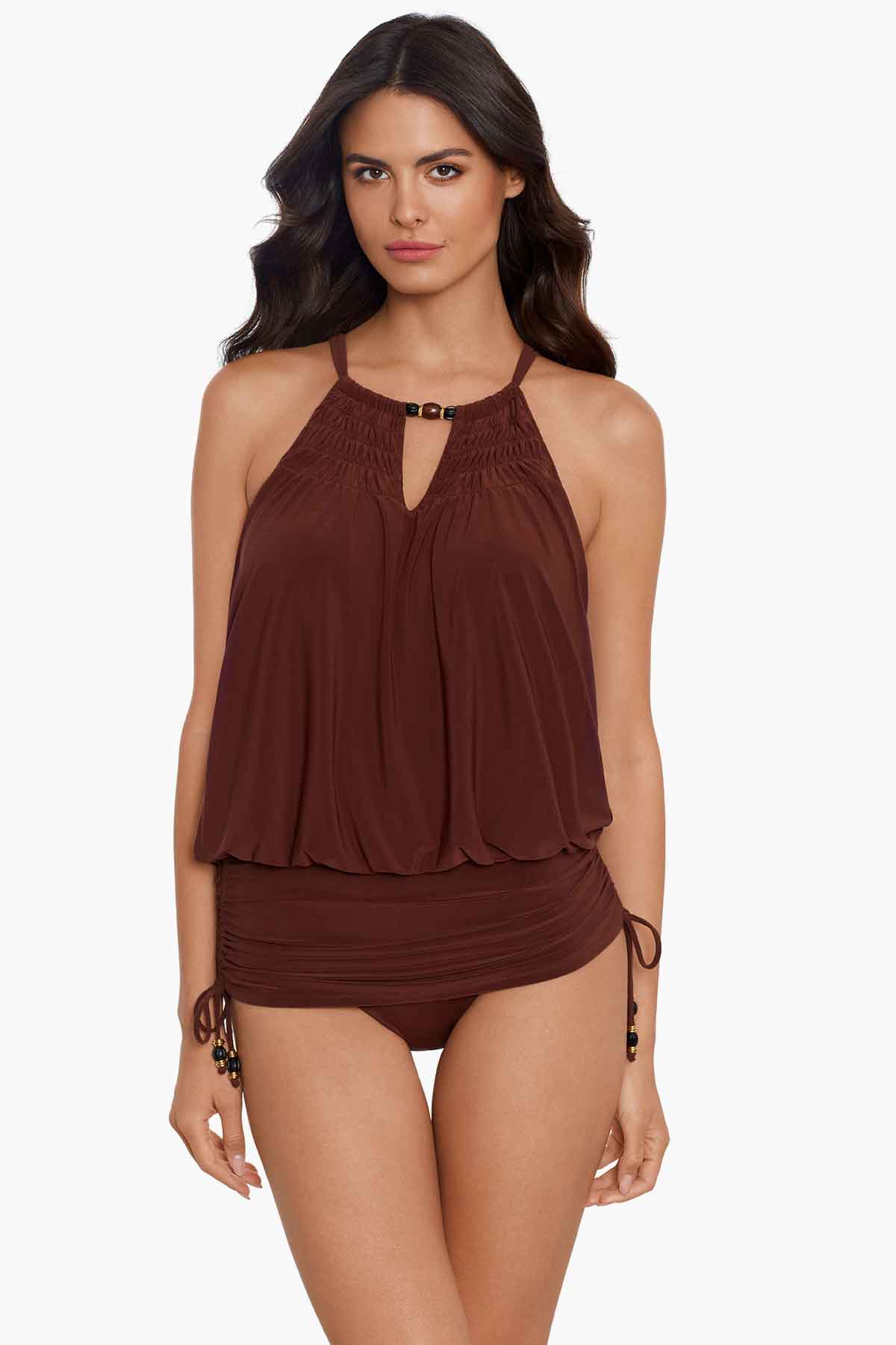 Miraclesuit Chestnut Magicsuit Marley Shanice One Piece Swimsuit