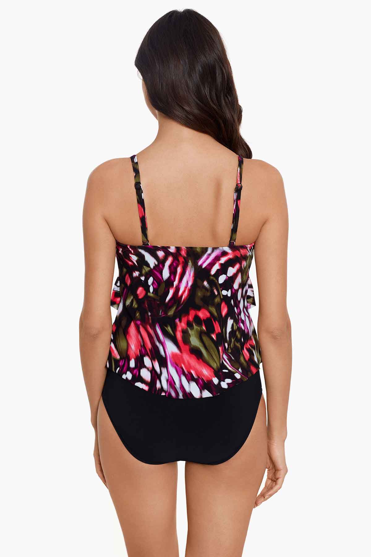 Miraclesuit Black/Multi Magicsuit Flutter Rita Tankini