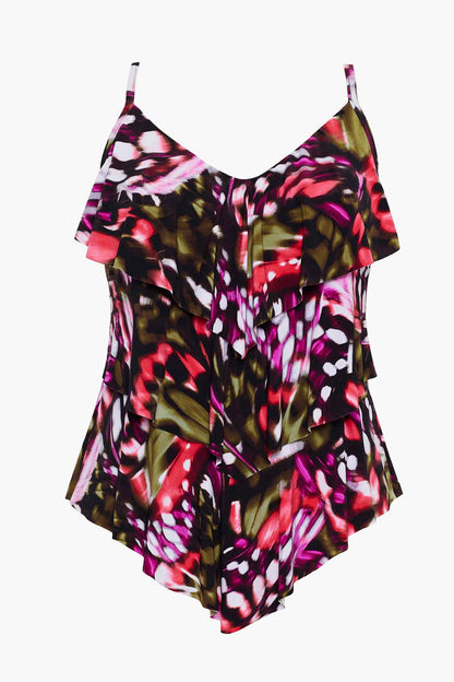 Miraclesuit Black/Multi Magicsuit Flutter Rita Tankini