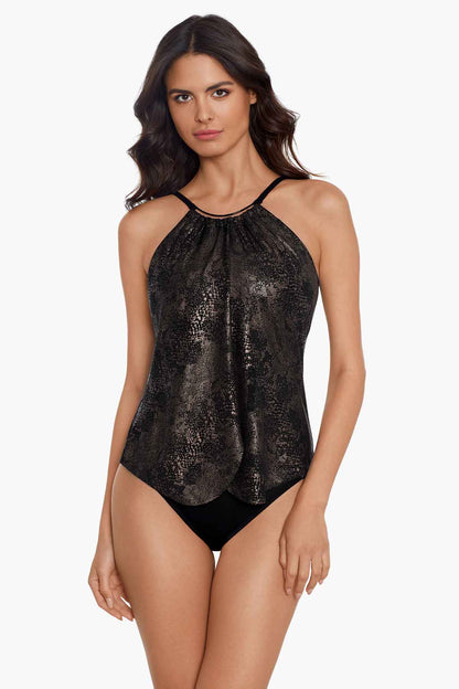 Miraclesuit Black/Brown Magicsuit Xantu Jill One Piece Swimsuit