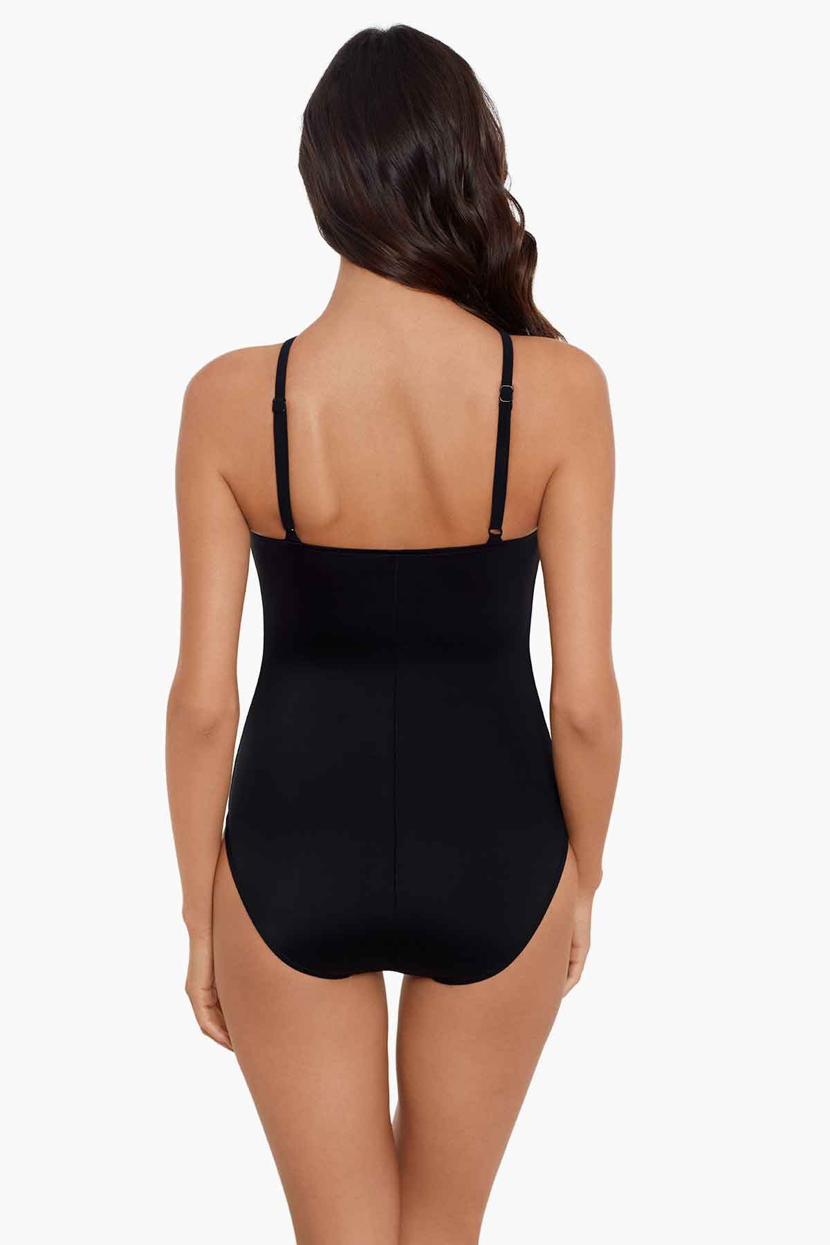 Miraclesuit Black/Brown Magicsuit Xantu Jill One Piece Swimsuit
