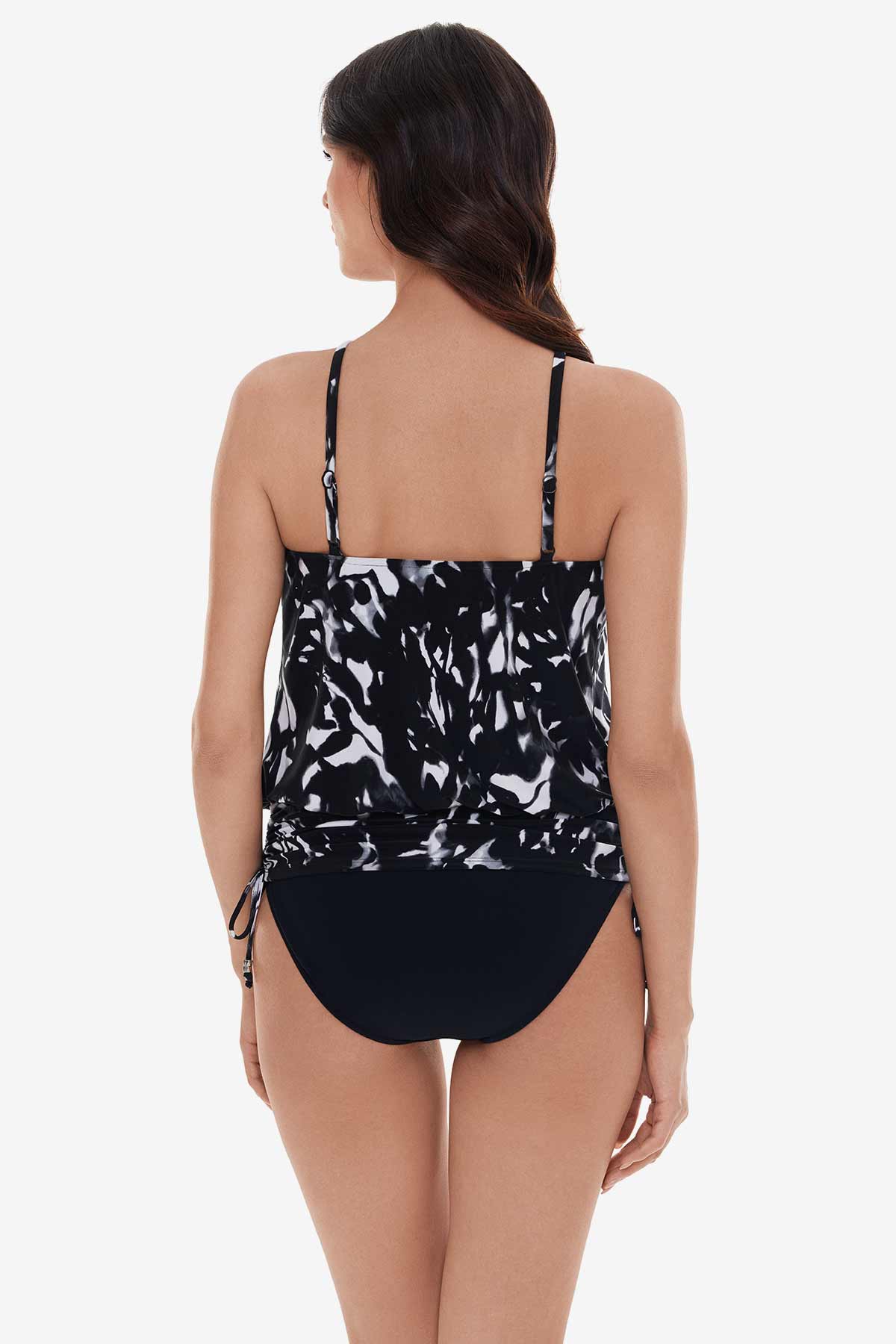 Miraclesuit Black/Multi Babs Tankini Top in Dream State