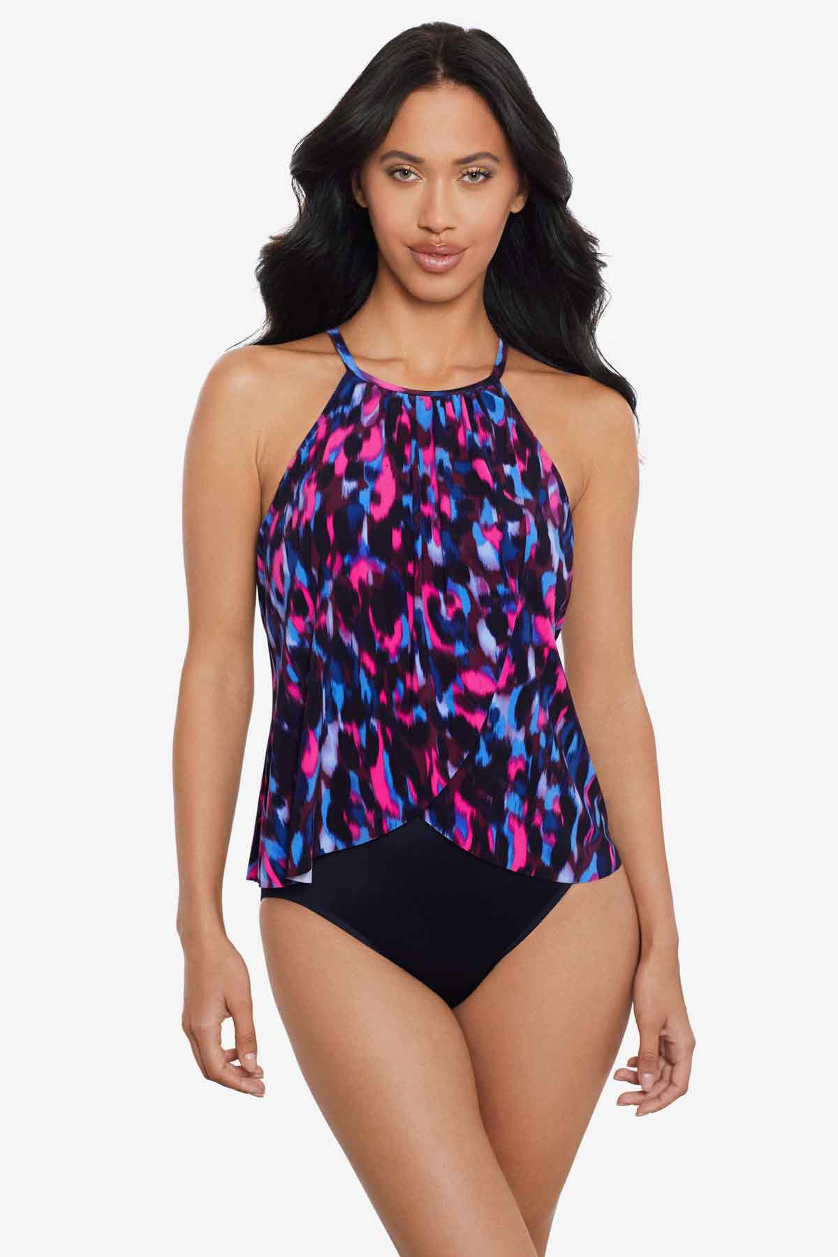 Miraclesuit Black/Multi Magicsuit Cherry Bomb Aubrey One Piece Swimsuit