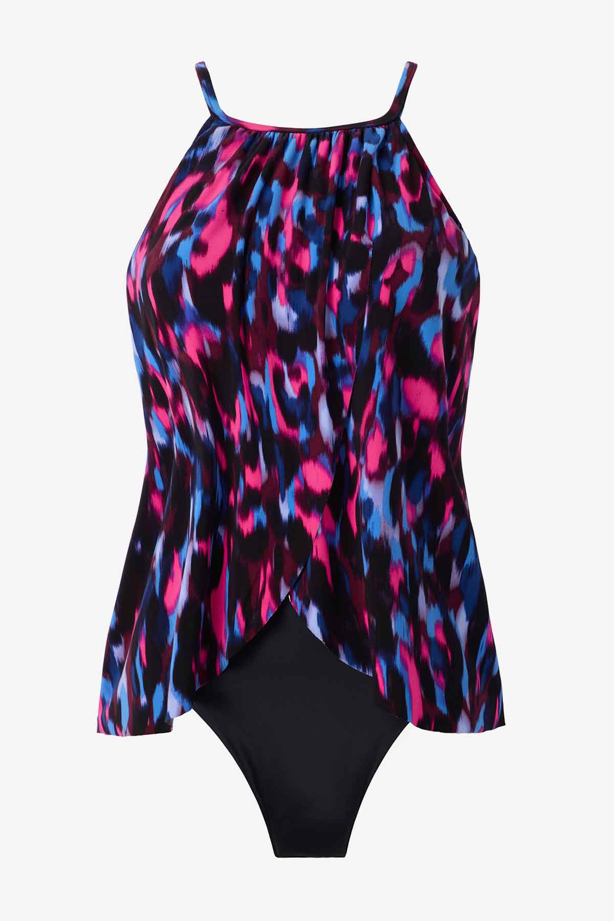 Miraclesuit Black/Multi Magicsuit Cherry Bomb Aubrey One Piece Swimsuit
